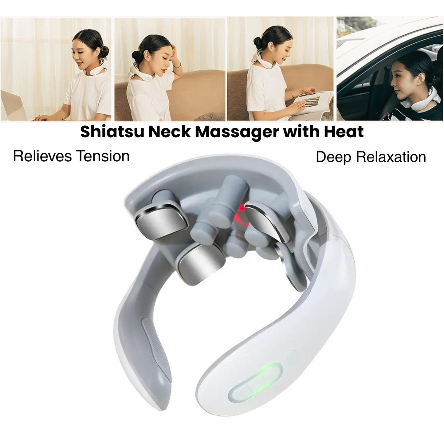 Portable Neck and Shoulder Massager - Lightweight Design for Office, Travel and Daily Relaxation