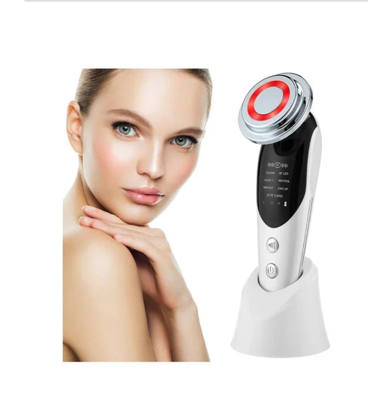 LED skin therapy device with 7-in-1 light modes for anti-aging and acne care
