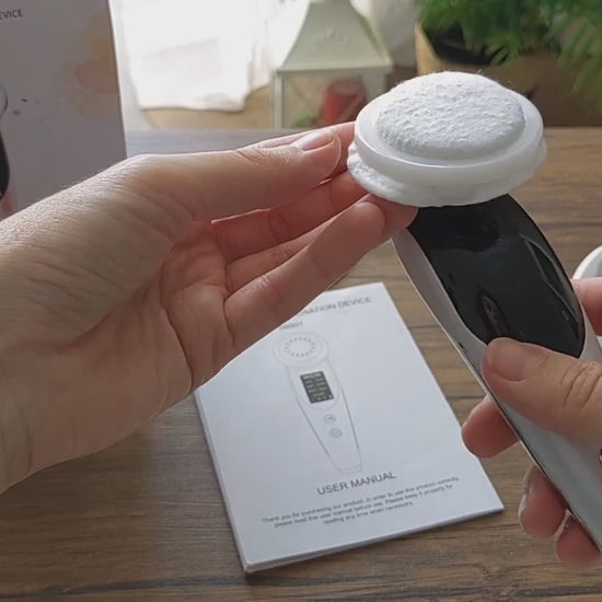 LED skincare device with multiple modes for anti-aging and glowing skin