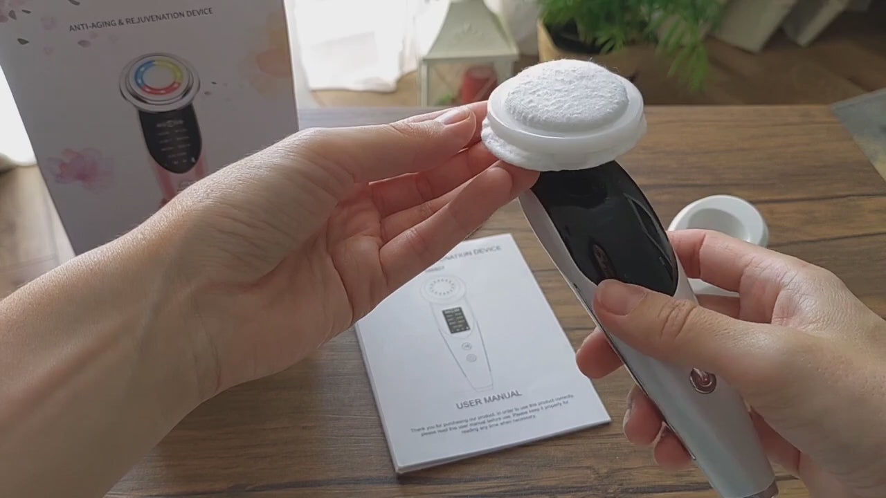 LED skincare device with multiple modes for anti-aging and glowing skin